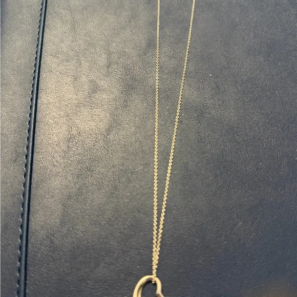 Tiffany & Co. Silver Open Heart Pendant Necklace - Picture 2 of 10